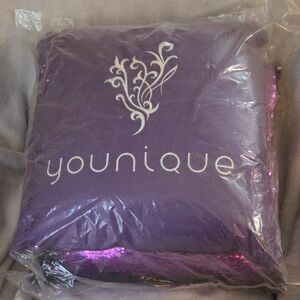 Younique Purple Sequin Pillow